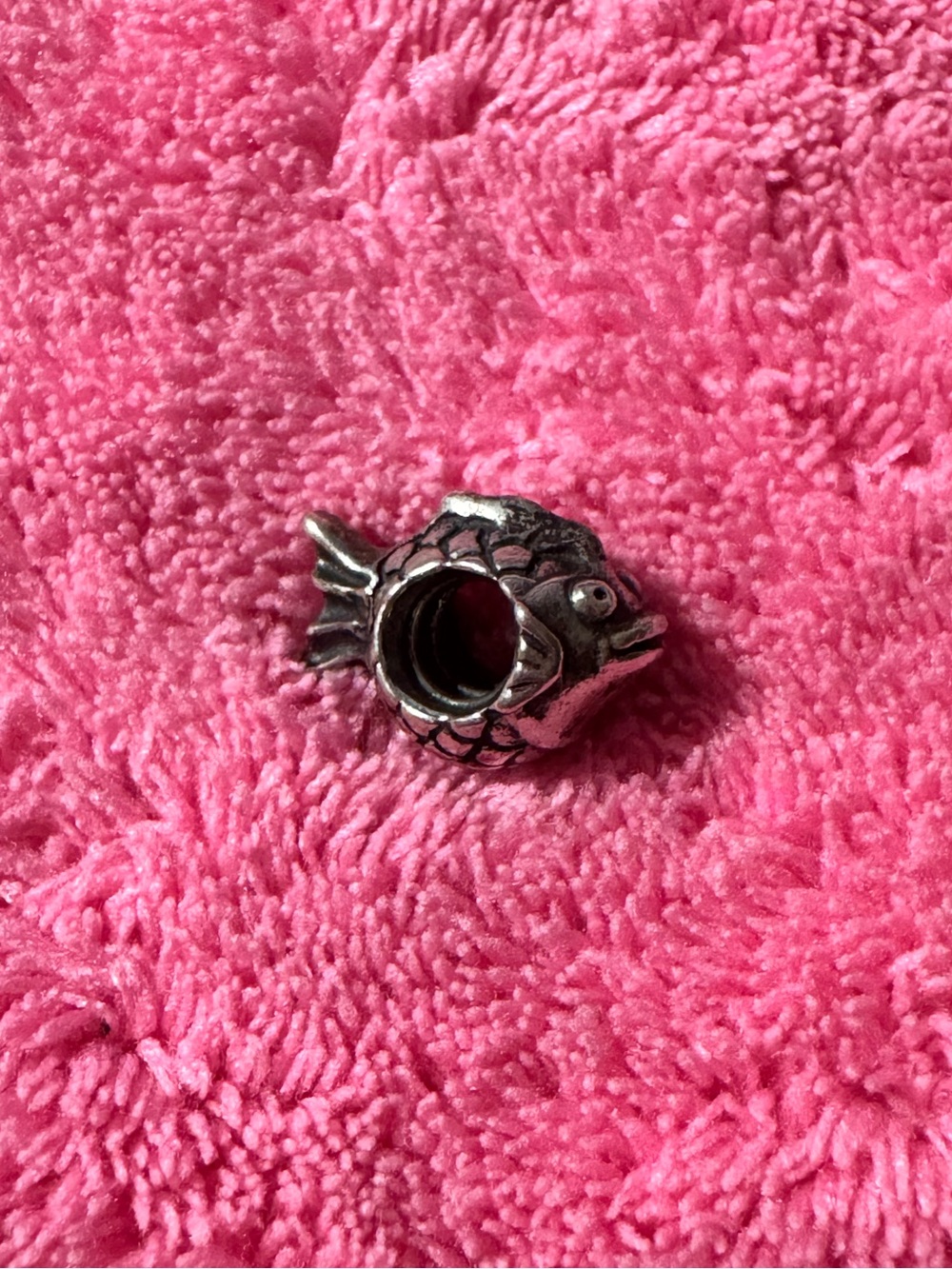 Retired Pandora Silver “Lucky Fish” Charm Bead - Picture 3 of 5